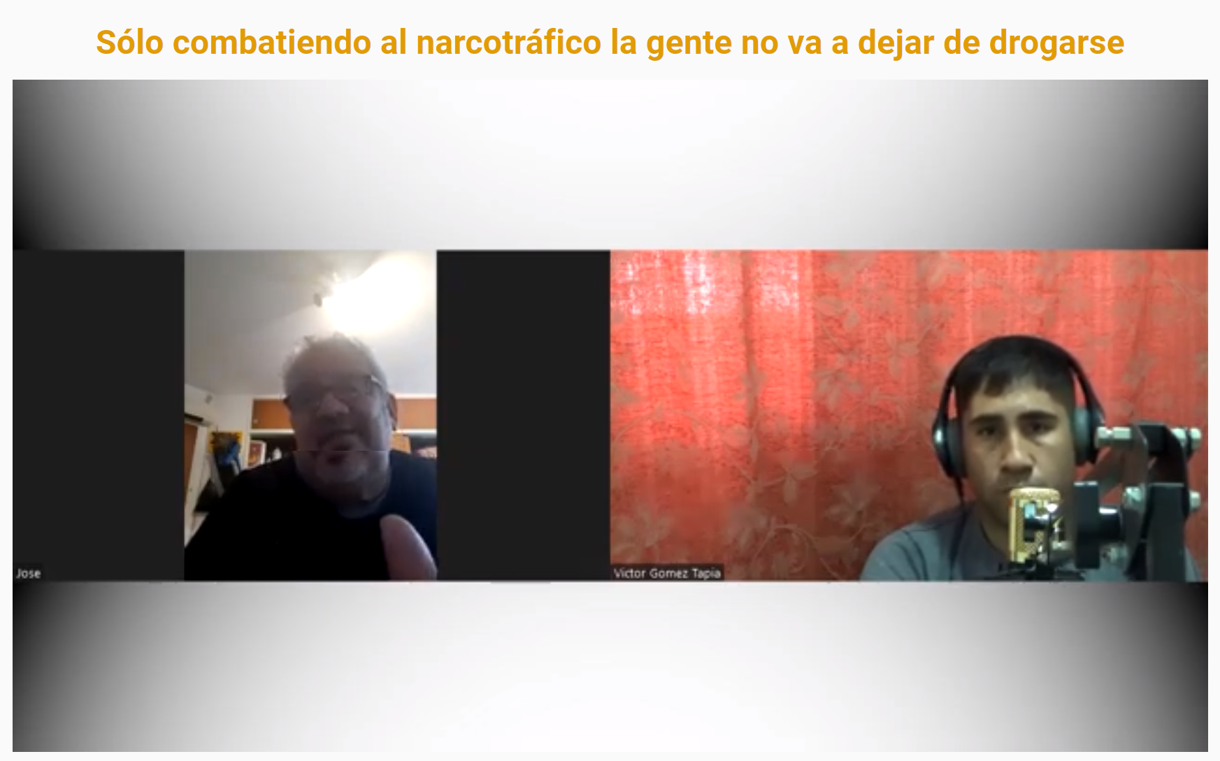 Sólo combatiendo al narcotráfico la gente no va a dejar de drogarse